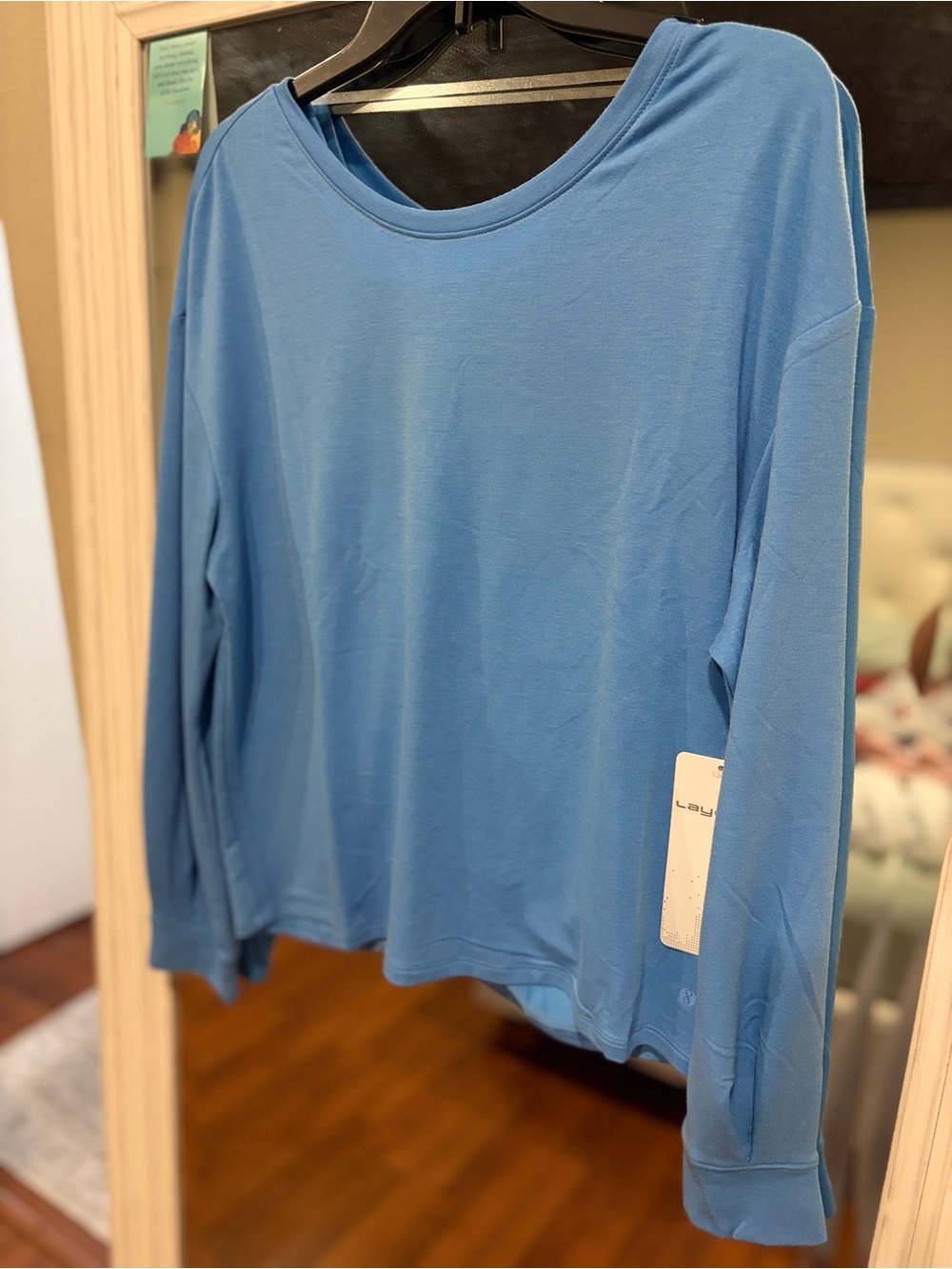Layer8 Lightweight Blue Long-Sleeve Activewear Shirt